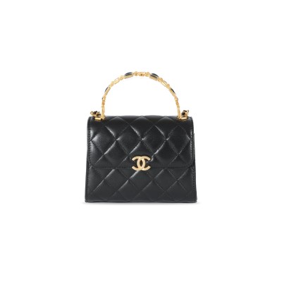 CHANEL TOP HANDLE WITH CHAIN AP2945 B08842 94305 (14.5*11.5*5.5cm)